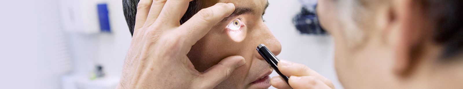 Patient getting a general eye health exam at Brooks Eye Associates in Plano, Texas