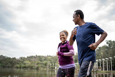 Couple Jogging Outdoor