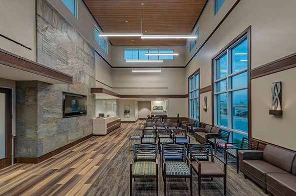 interior Brooks Eye Associates lobby area Plano, TX